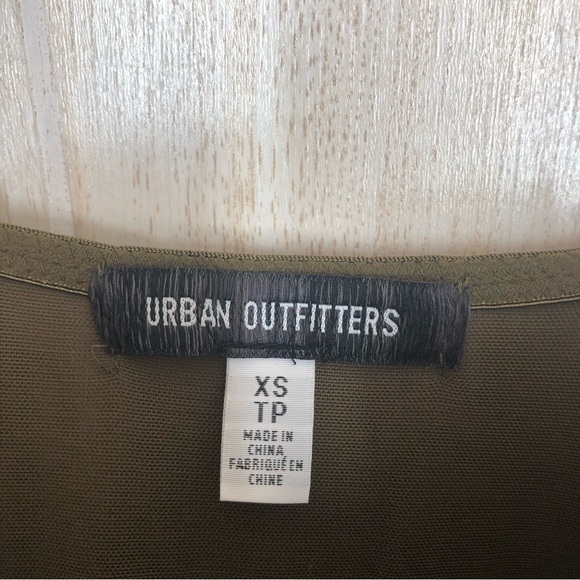 Urban Outfitters Modern Love Olive Green Lace Bustier Mini Dress - Picture 5 of 7